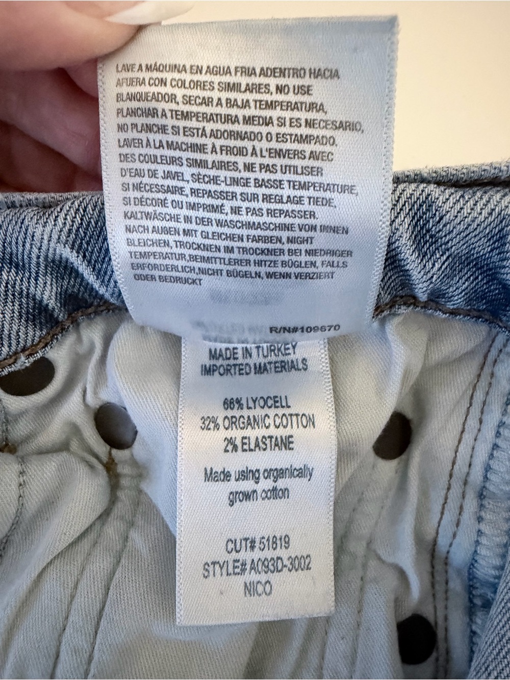AGOLDE Nico Distressed Skinny Jeans | High Rise | Size 26 - Picture 12 of 12